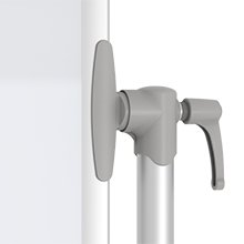 VIZPRO DoubleSided Magnetic Mobile Whiteboar 476