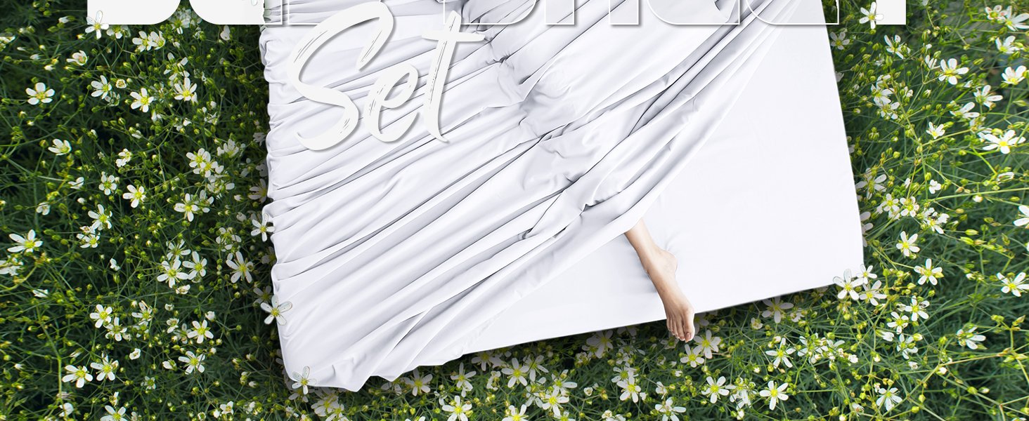 Utopia Bedding Sheet Set - Soft Microfiber Fitted and Flat Sheets wi 579