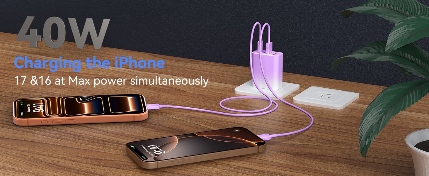 Wall Fast Charger Block, 4Port Type Chargers Fast 463