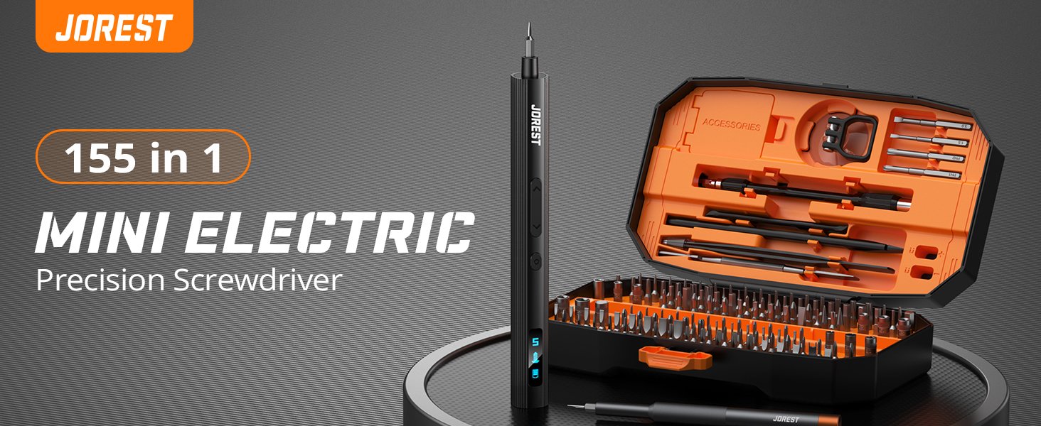 JOREST Screwdriver Cordless, Precision Power Screw 552