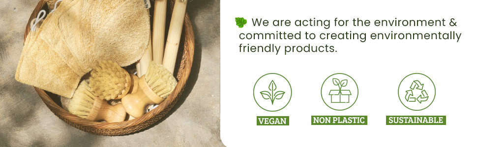 Natural Loofah Dish Sponge Pack Biodegradable 514