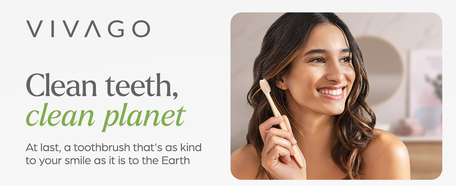 Eco-Friendly Bamboo Toothbrush Pack - Soft Bristle Natural Wooden To 552