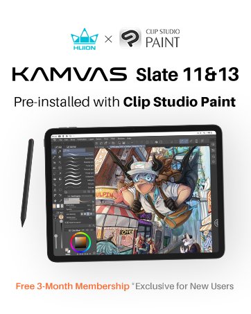HUION Kamvas Plus Graphics Tablet with Full Lamination an 503