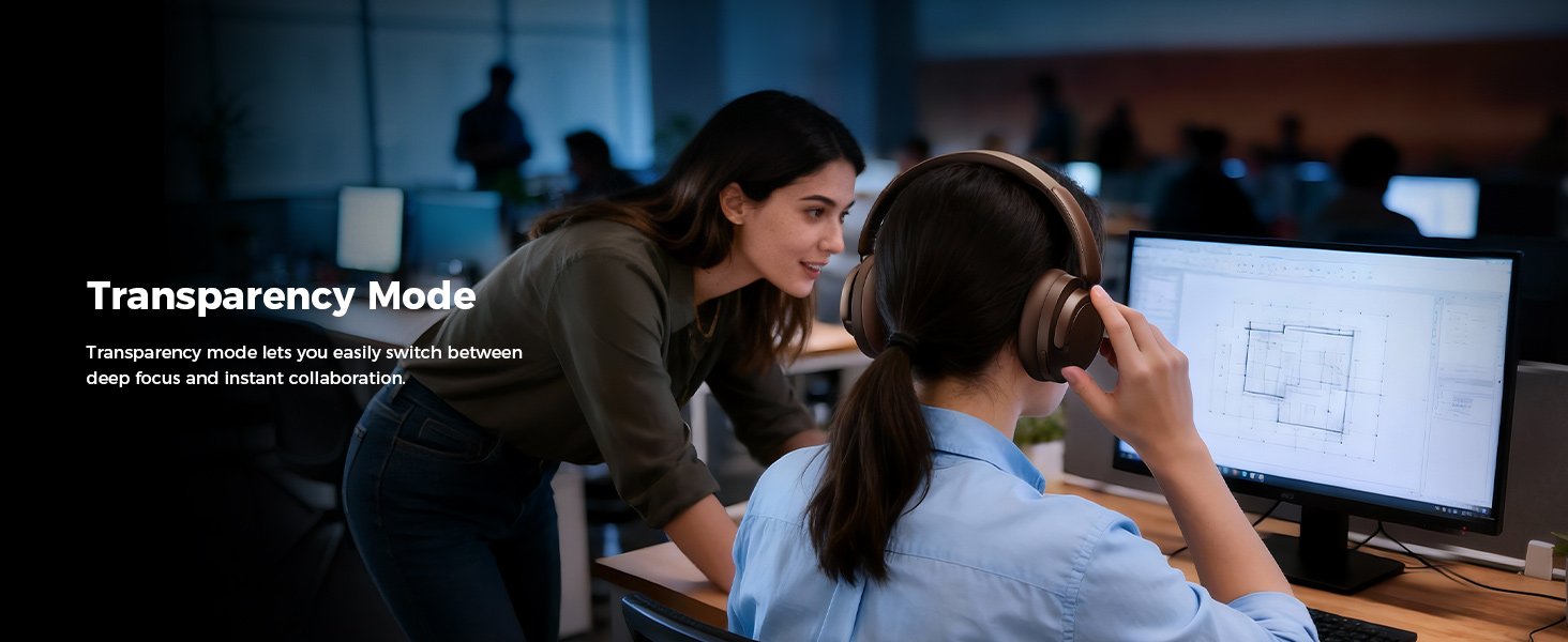 Hybrid Active Noise Cancelling Headphones - Over-Ear 496