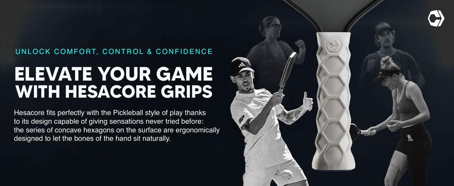 Ergonomic Pickleball Paddle Grip - Supports Tennis Elbow, Enhances G 502