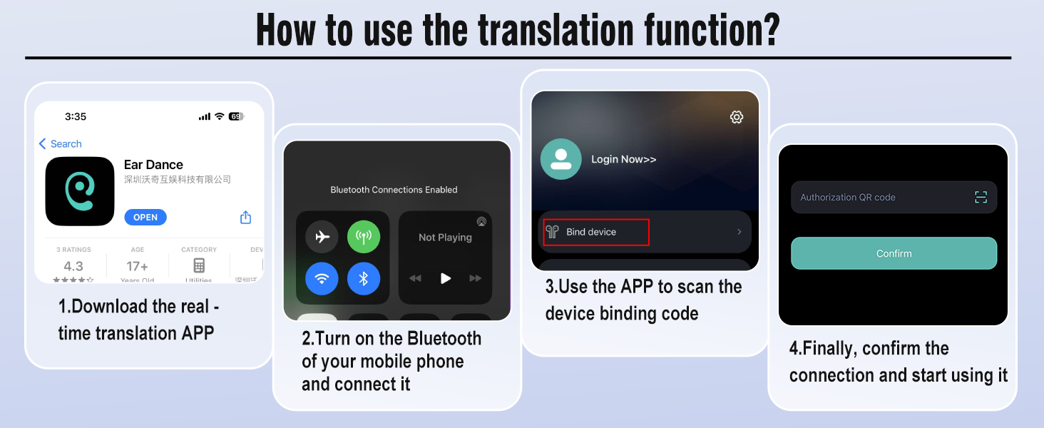 Smart Glasses Women Chat , Bluetooth Transla 422