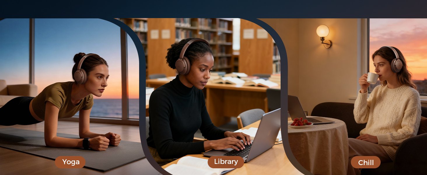 Hybrid Active Noise Cancelling Headphones - Over-Ear 501