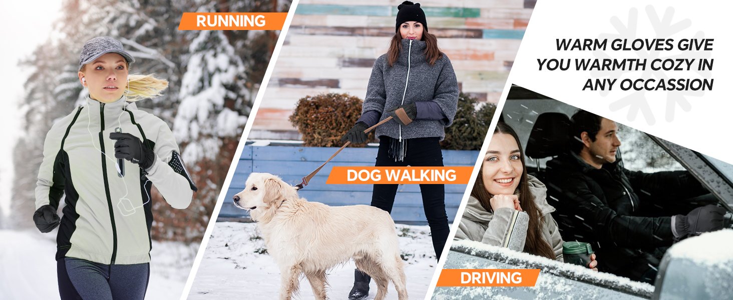 Wter Gloves Waterproof Wdproof Mens Women Thermal 479