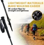 Carbon Fiber Trekkg Poles Ultra Lightweight Telesc - Image 2