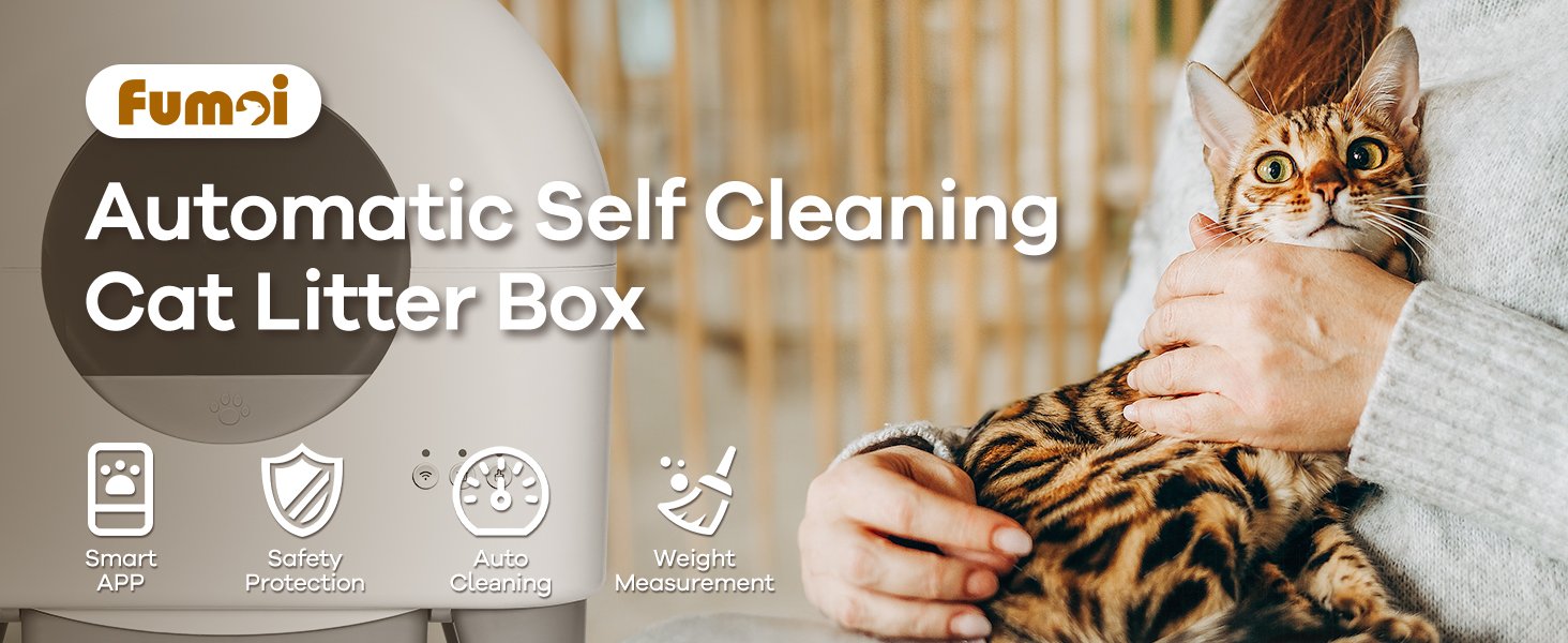 Automatic Self-Cleaning Cat Litter Box for Multiple Cats 544