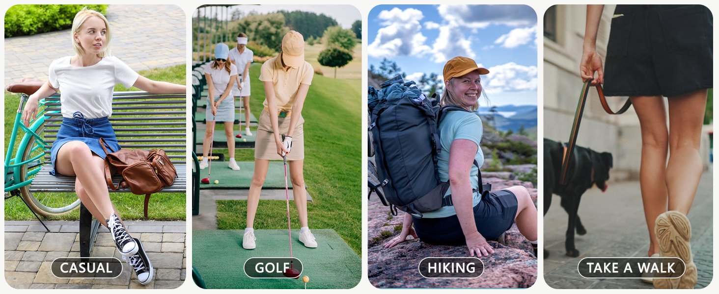 Women's High Waisted Cargo Skorts with Zipper Pocket 569