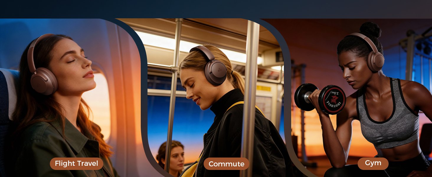 Hybrid Active Noise Cancelling Headphones - Over-Ear 500