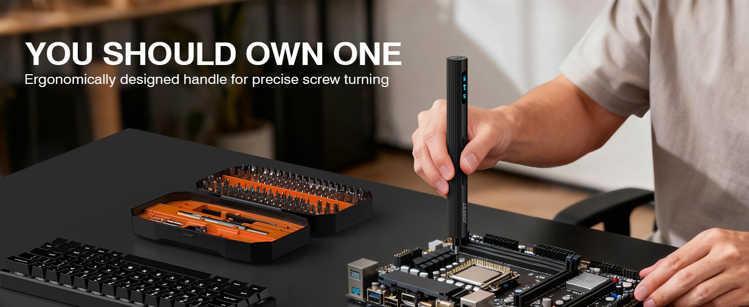 JOREST Screwdriver Cordless, Precision Power Screw 555