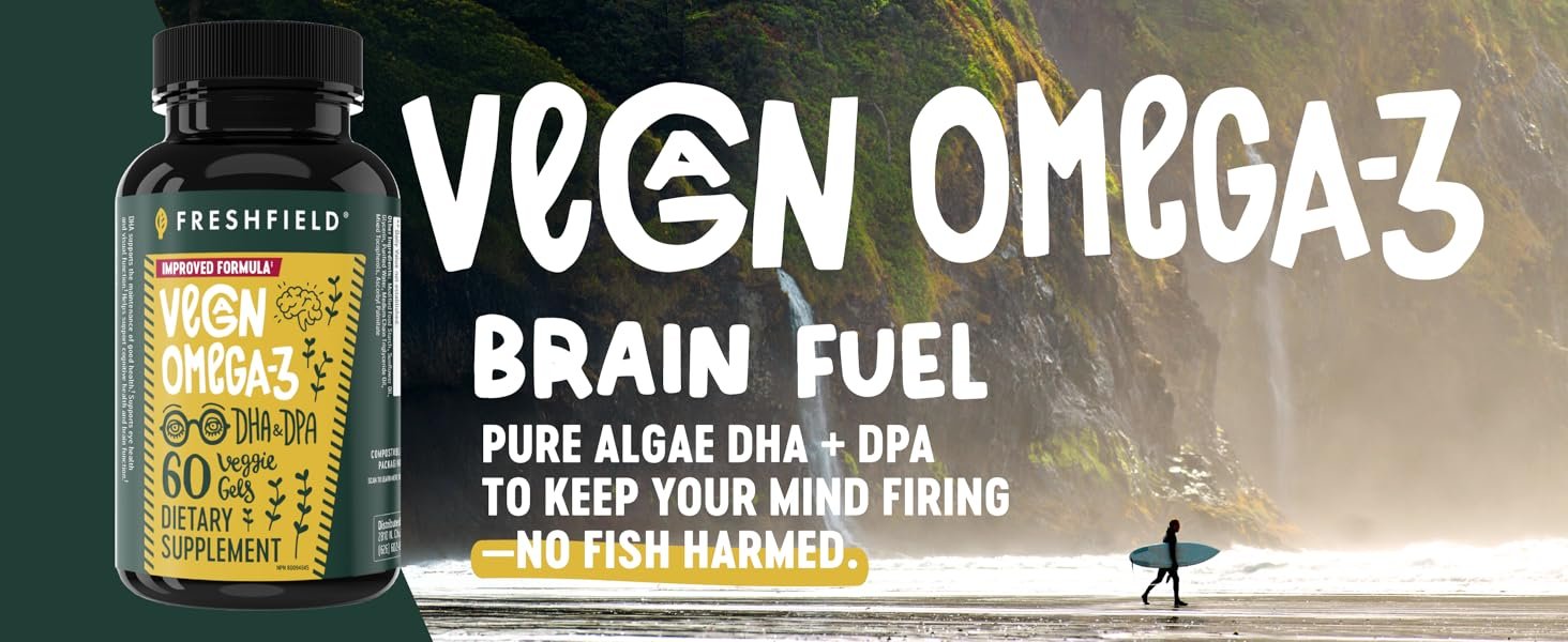 Freshfield Vegan Omega , lgae lgal , Fish Free Com 399